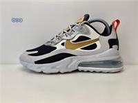 Nike Air Max 270 React Trainers Grey Metallic Gold Black Grey UK Size 5 EUR 38.5