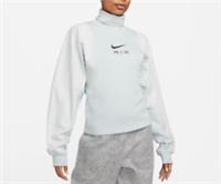 Nike Womens Sweatshirt Blue Medium Corduroy Fleece Top Sweater Roll Neck DQ6924 - M Regular