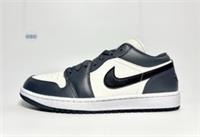 Nike Air Jordan 1 Low Sail White Dark Grey Leather Retro Trainers Various Sizes