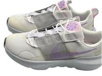 Nike Crater Impact Trainers GS Size 6 UK Womens WHITE LILAC GREY FOG