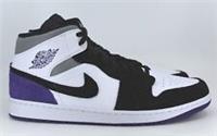 Nike Air Jordan 1 Mid SE White Court Purple Black 852542-105