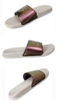 Nike Benassi JDI Print Slides Women's Light Bone / Olive Size UK 6.5 618919-013