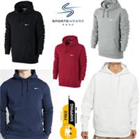 Nike Mens Club Fleece Swoosh Hoodie Sportswear Top Pullover - M Regular