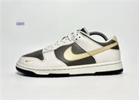 Nike Dunk Low Leather Sesame Phantom Brown Cream Mini Swoosh Various Sizes