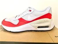 Nike Junior Teen Boys Trainers Air max systm (GS) White/White-UniversityRed UK 6