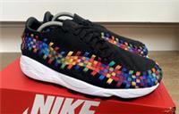 NEW NIKE AIR FOOTSCAPE WOVEN BLACK RAINBOW, UK 8