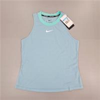 NIKE Womens Tank Top Blue Medium Tennis Court Dri Fit Advantage FD5672 464 - M Regular