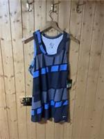 2 X Authentic NIKE Women Sports Top Size XL Black/blue