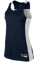NIKE Dri-Fit Womens Blue Reversible Basketball Tank Top Ladies Size Large NEW