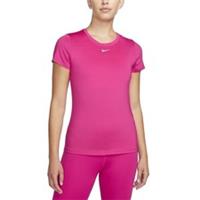 NIKE Womens Tennis T Shirt Pink Large Court Slim Performance Dri Fit DD0626 615 - L Regular