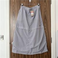 Nike Sport Utility Grey Woven Cargo Mid Rise Maxi Skirt L NEW - L Regular