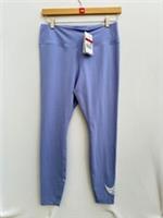 Nike One Dri fit Swoosh Run Tight Fit Mid Rise 7/8 Leggings DM7767 Purple - L