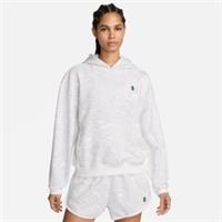 Nike Womens Tennis Hoodie White Medium Oversized Fit Court Pullover FJ8910 100 - M Regular