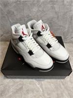 Mens Nike Air Jordan 4 Retro White Cement Size 8.5 UK 9.5 US 43 EUR FV5029 100