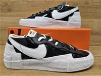 Mens Nike Blazer Low X Sacai, UK 8 EUR 42.5, Blk/Wht DM6443-001