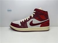 Nike Air Jordan 1 Mid SE Tiki Leaf University Red Sail OG UK Size 8.5 EUR 43