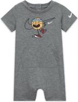 NIKE Nikemoji Basketball Sports Romper Baby Boys Grey Age 6-9 Months NEW