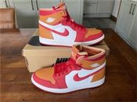 Nike Air Jordan 1 Zoom CMFT Fire Red Hot Curry White CT0979 603 UK 9.5 EUR 44.5