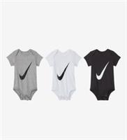 Nike Swoosh Babies Bodysuit 3-pack Set Newborn Baby 0-6mths New