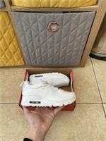 Nike Air Max 90 EasyOn PS Triple White Trainers Shoes BNIB Size 2uk IH1417-133