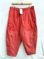 Nike Sportswear Plush Fleece Joggers Coral Red Loose Fit High Rise Womens XL - XL Regular