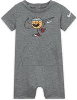 NIKE Nikemoji Basketball Sports Romper Baby Boys Grey Age 6-9 Months NEW