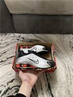 Nike Shox R4 GS Metallic Silver Black Red Trainers BNIB Size 4uk CW2626-005