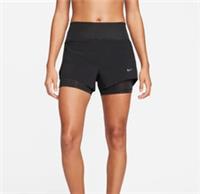 NIKE Swift 2 In 1 Womens Dri Fit Runnumg Shorts Ladies Size XS Black NEW - XS Regular