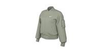 Nike Small Womens Essential Oversized Bomber Jacket Jade Horizon/Sail FN2839-370 - S Regular