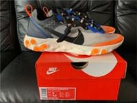 2018 NIKE REACT ELEMENT 87 THUNDER BLUE TOTAL ORANGE ALL SIZES NEW