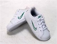 NIKE COURT TRADITION 2 WHITE/GREEN BABY SHOES UK7 EU24 BNIB 316770117