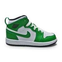 Kids Nike Jordan 1 Mid (PS) - DQ8424 301 - "Lucky Green" Black White