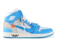 Nike Air Jordan 1 x Off White NRG UNC - White Dark Powder Blue UK 11.5 US 12.5