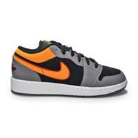 Juniors Nike Air Jordan 1 Low SE (GS) FN7671 008 Black Vivid Orange LT Graphite