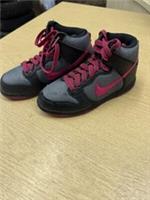 Childrens nike high tops Size 12 Black Pink /silver