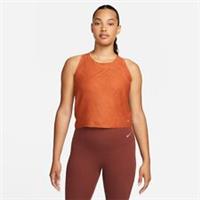 Nike Yoga XLarge Women's Dri-Fit Crop Tank Top Dark Russet DV9189-246- New - XL Regular