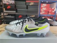 Nike Legend 10 Elite SG PRO AC Metallic Silver Volt UK 9 EUR 44 DV4329 001
