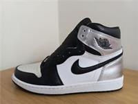 Nike Air Jordan 1 High OG WMNS Silver Toe UK 8