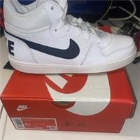 Nike Court Borough Mid White Red Blue - 839977-107 - UK5 - Brand New & Authentic