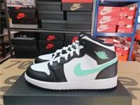 Nike Air Jordan 1 Mid GS Green Glow UK 5 US 5.5Y EUR 38 DQ8423 103