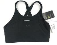 NIKE Swoosh Shadow Striped Sports Bra Size Small BLACK BNWT - S Regular