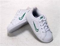 NIKE COURT TRADITION 2 WHITE/GREEN BABY SHOES UK7 EU24 BNIB 316770117