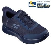 Skechers Hands Free Slip-ins Mens Navy Blue Trainers GO WALK Flex 216332