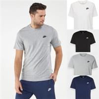 Men's Nike Club T-Shirt Cotton Short Sleeve Sportswear Casual Winter Sale S-XXL - M Regular