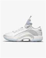 NIKE AIR JORDAN XXXV LOW - WHITE, METALLIC SILVER, BLACK - CW2460 100 - UK 9, 10