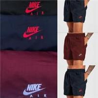 Men's Black Navy Burgundy Nike Gym Cycling short zip pockets Embroidery Logo - M & L Regular