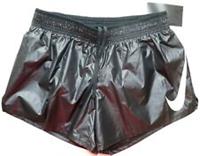 NIKE SWOOSH RUN METALLIC WOVEN RUNNING DRI FIT SHORTS CK0179-010 - WOMEN XS - XS Regular