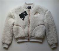 NIKE SPORTSWEAR PLUSH SHERPA FLEECE BOMBER JACKET CU8567-104 - KIDS GIRLS S