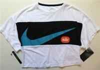 NIKE SPORTSWEAR TRAINING GRAPHIC JERSEY CROP TOP - WHITE CJ7599-100 GIRLS XS XL