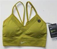 NIKE SEAMLESS DRI FIT LIGHT SUPPORT SPORTS TRAINING BRA AQ0123-390 WOMEN XS S - S Regular